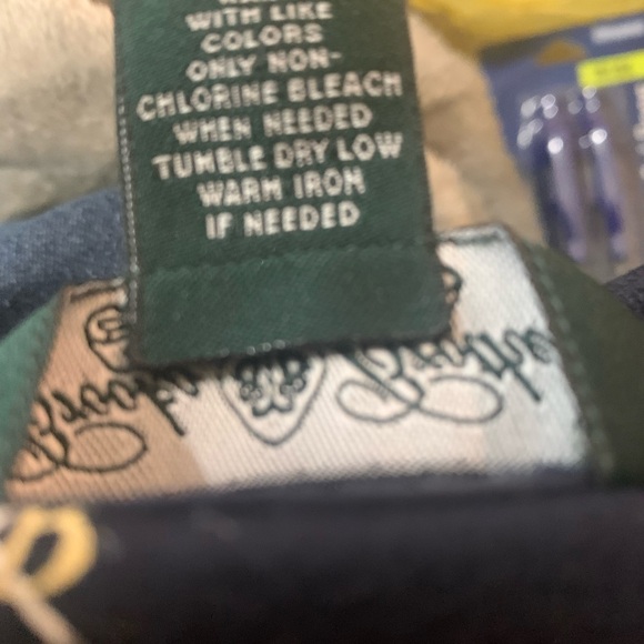 Brooks Brothers Country Club Men’s Polo Shirt Short Sleeve Navy w Gold Large - Picture 9 of 9